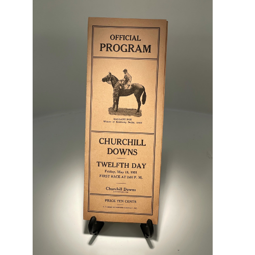 1931 Churchill Downs Race Program - Twelfth Day - 1